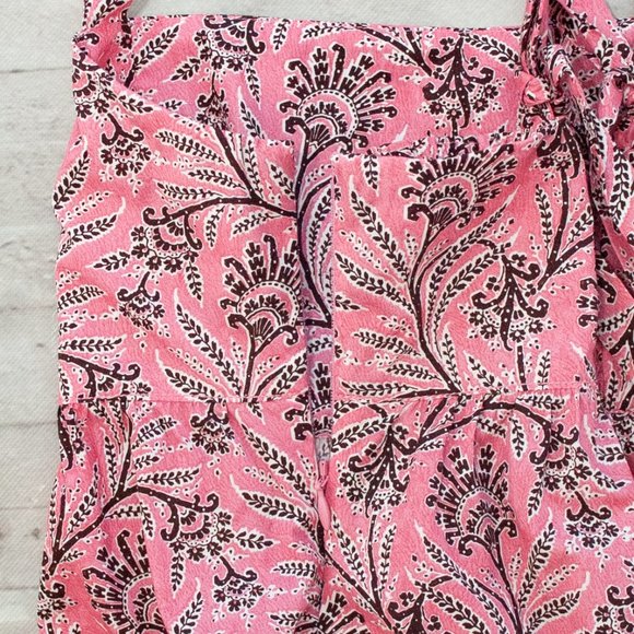 NWT J. Crew Tie-shoulder Tank Top in Ratti Coral Vines size 10 - Picture 9 of 11